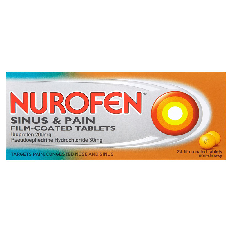 Nurofen Sinus & Pain 24 Film Coated Tablets